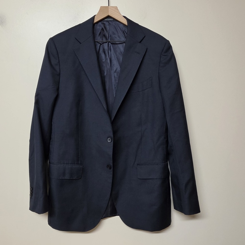 Suitsupply‎ Lazio Blazer 44 US Navy Wool Slim Fit VBC Super 110's Sport Coat